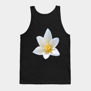 White Crocus Close Up No Background Tank Top